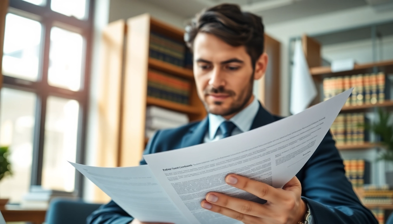 Verträge verstehen through clear examination of legal documents by a lawyer.