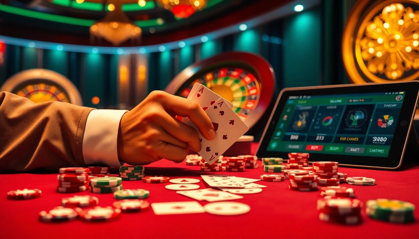 Poker players enjoy the excitement of gaming at https://go8.ae.org/ with vibrant chips and a roulette wheel.