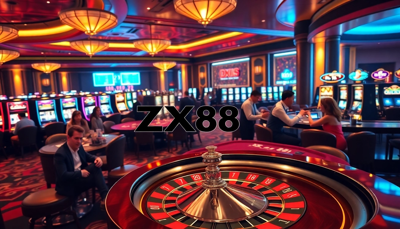 Experience high-stakes excitement at nhà cái zx88 with vibrant casino tables and thrilling games.