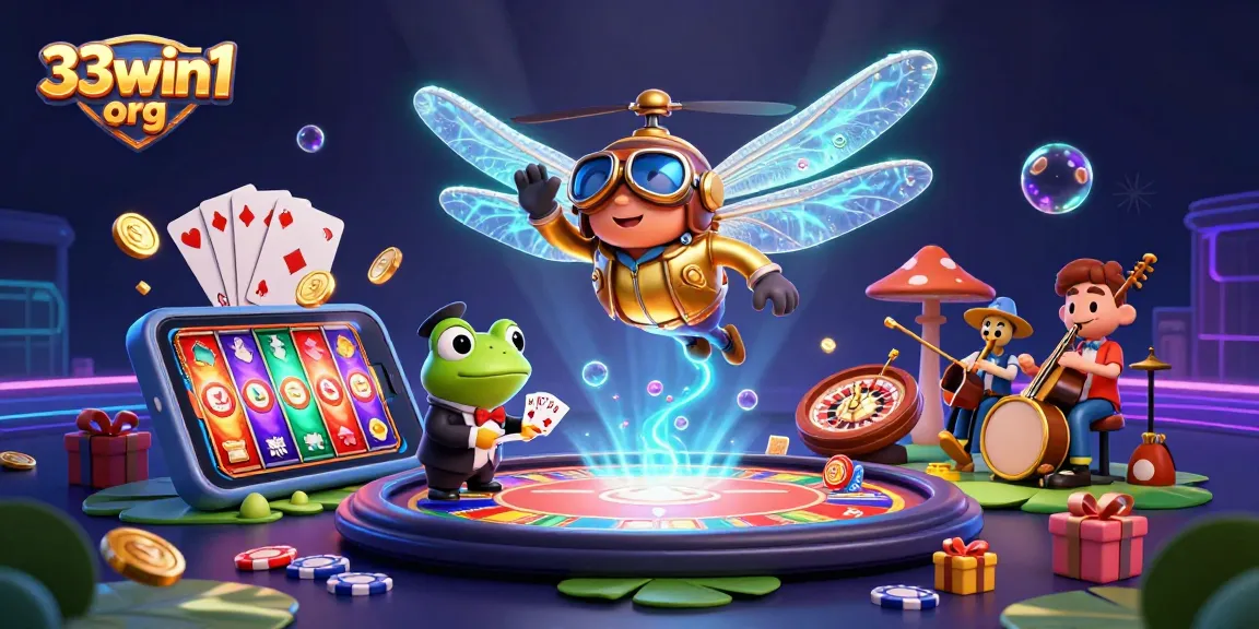 Experience gaming excitement at 33win1 org with dynamic casino action and vibrant illustrations.