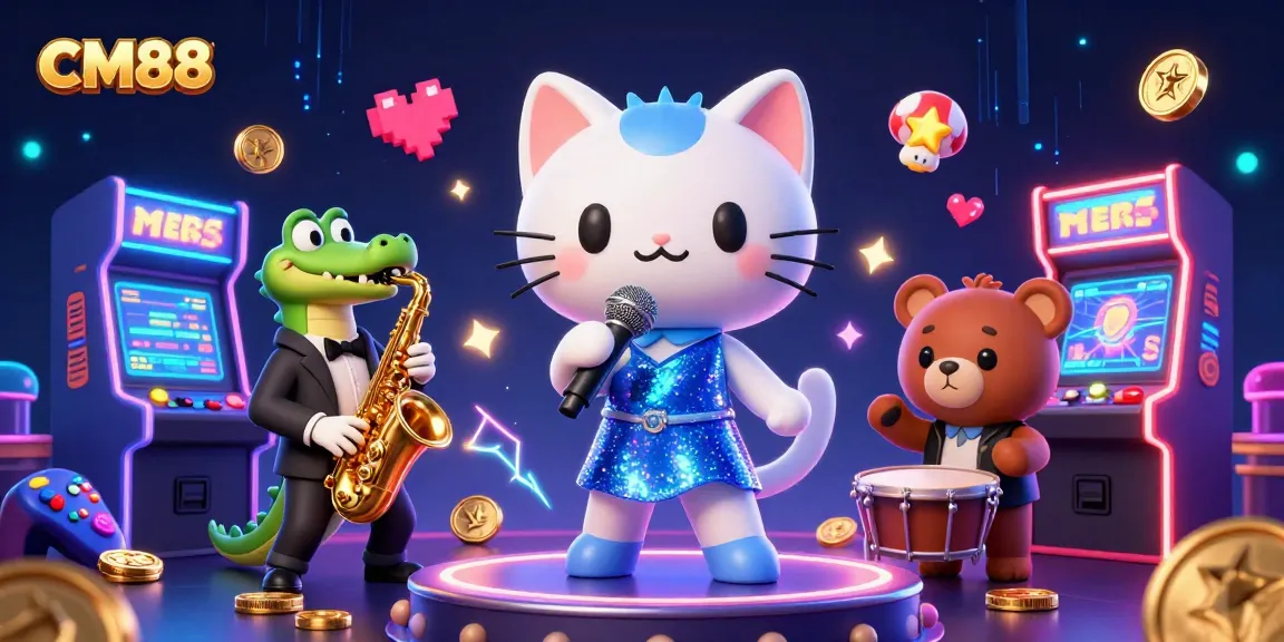 Experience thrilling gameplay with CM88's vibrant and engaging casino scene featuring dynamic characters.