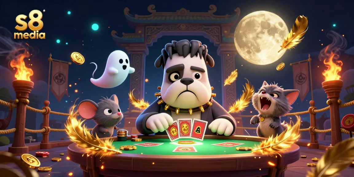 Experience thrilling gameplay at s8 media with a unique lottery-themed card game and ghostly atmosphere.