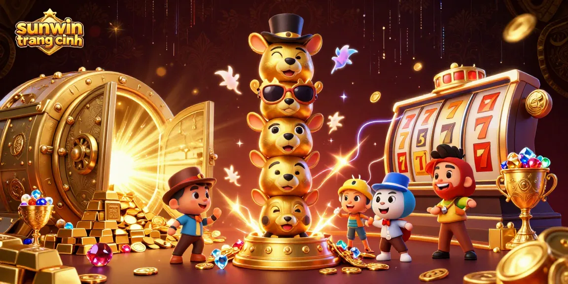 Spin to win at sunwin trang chính with a golden totem and treasures bursting with luck!