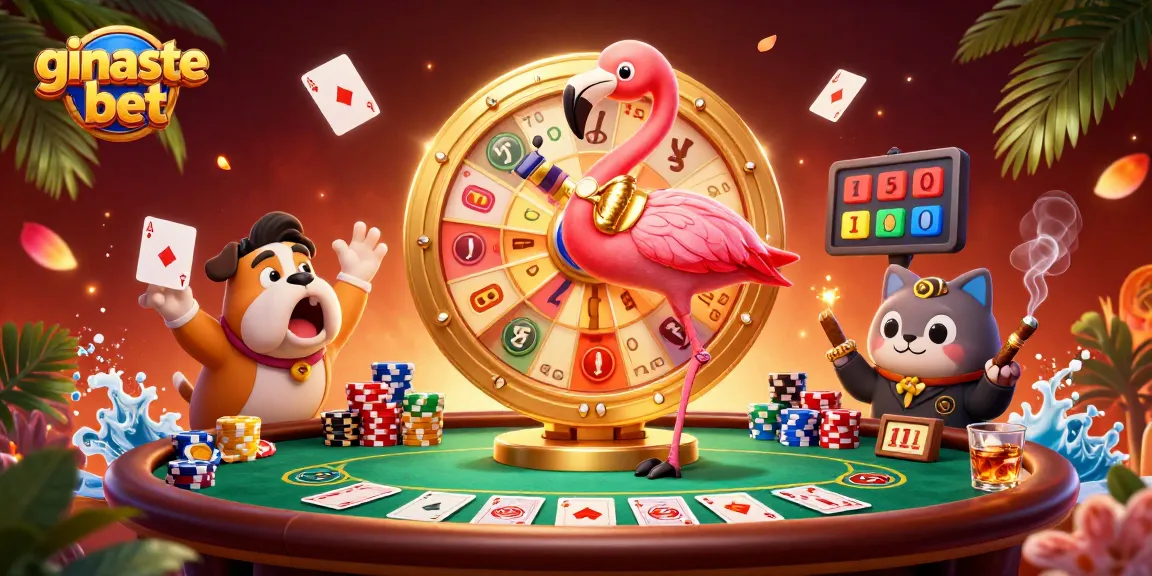Join the fun with the ginaste bet scene featuring vibrant characters and dynamic casino elements.